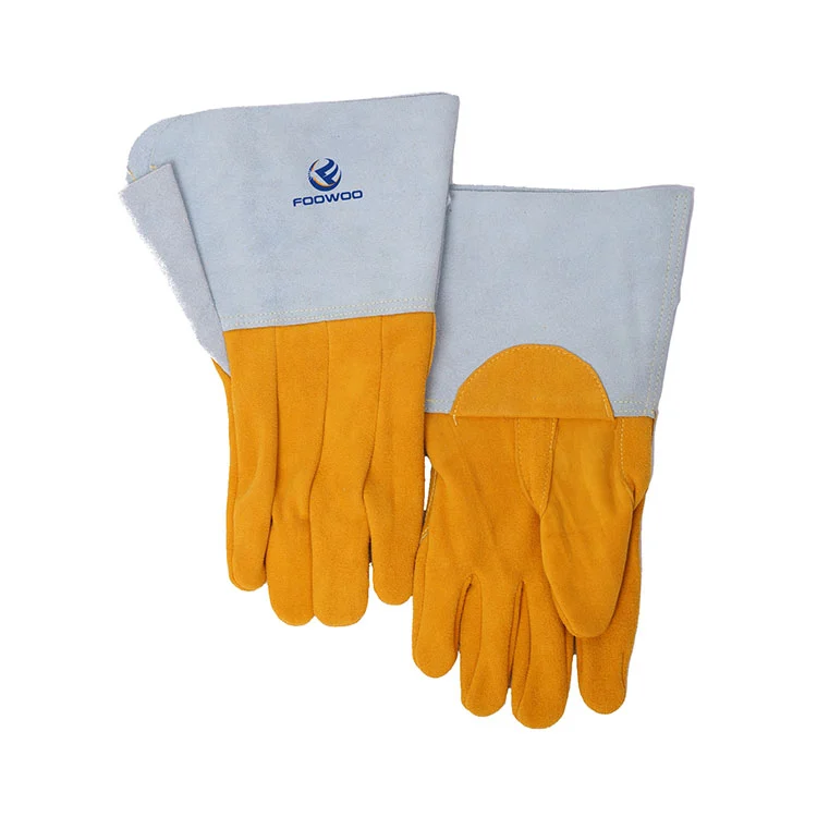 반전된 사슴가죽 Tig 용접 장갑